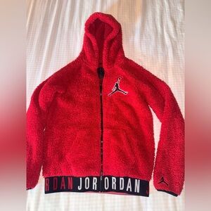 Jordan Kids Red Hooded Jacket